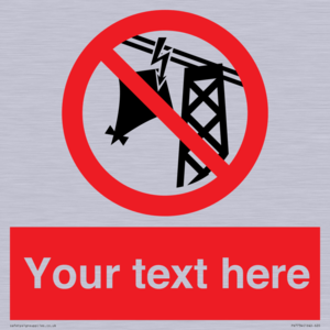 Custom prohibition do not fly kites near overhead electrical power lines